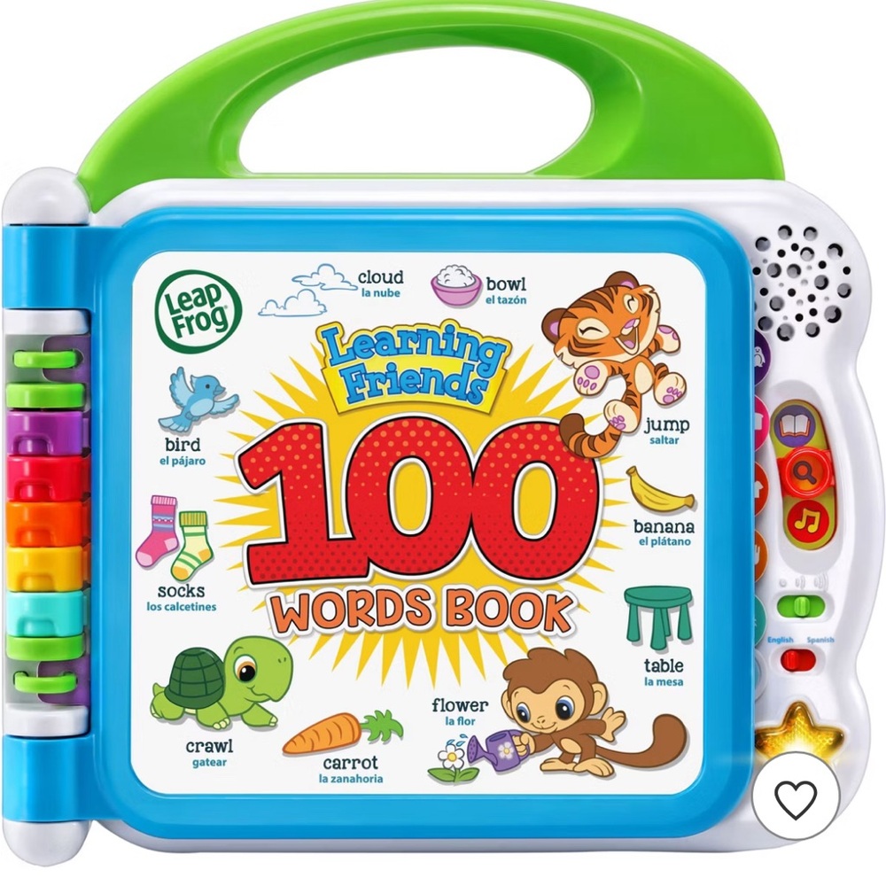 Learning Friends 100 Words Book - Blue & Green